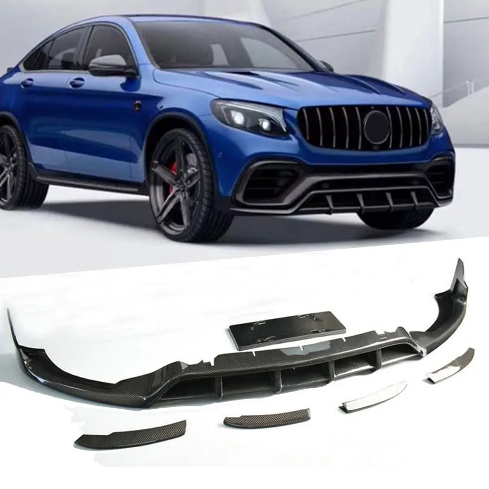 

Передний спойлер из углеродного волокна Canard Splitters для Benz GLC Class Coupe W253 2016-2019 не для оригинального бампера GLC63