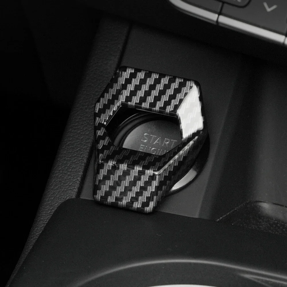 

Car One-button Start Cover Ignition Switch Protective Cover Car Interior One-button Start Protection Anti-scratch Decor Cover
