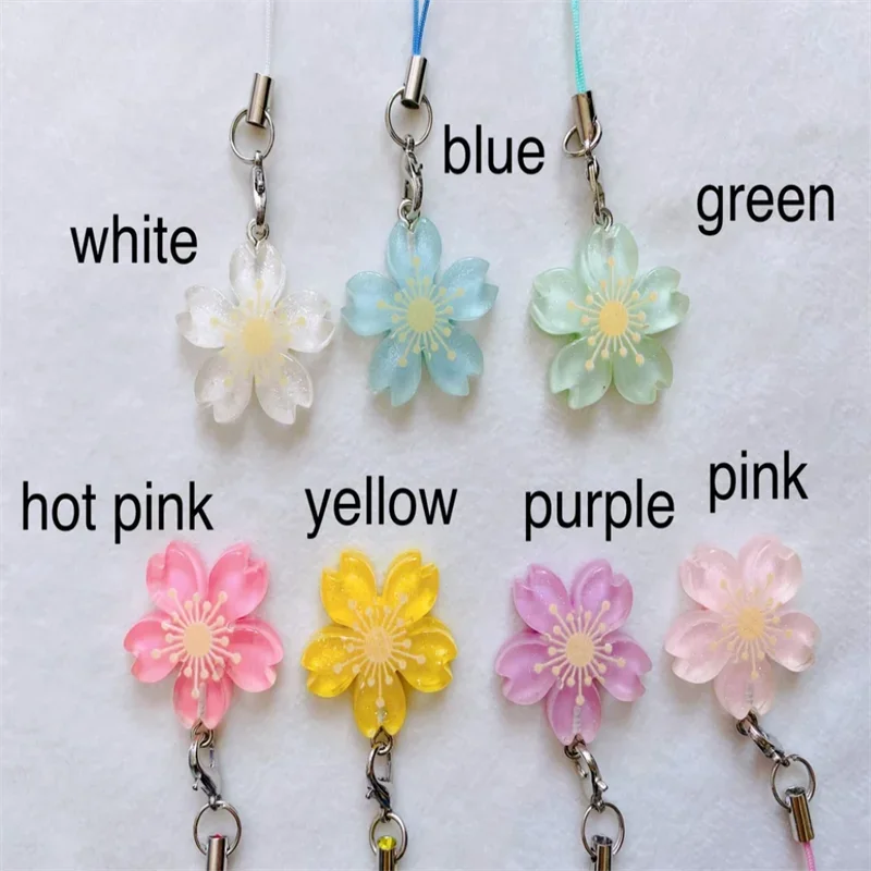Colorful flower kawaii phone charm,cute planner charm,ready to ship,kawaii accessories,phone strap,kawaii charm,cute gift,anime