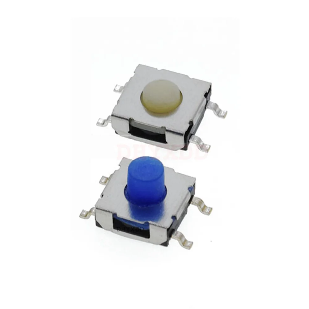 5pcs 6*6*3.4mm / 6*6*4.3mm SMD Waterproof Silicone Tact Switch 6x6x3.4 6x6x4.3 6x6x5 MM Micro Push Button Tactile Switchs