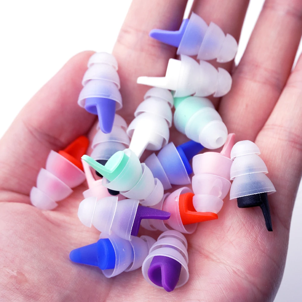 Extra Coverage Reusable Soft Silicone Ear Plugs for Swimming Sleeping Concerts Motorcycling Daily Use Earplug
