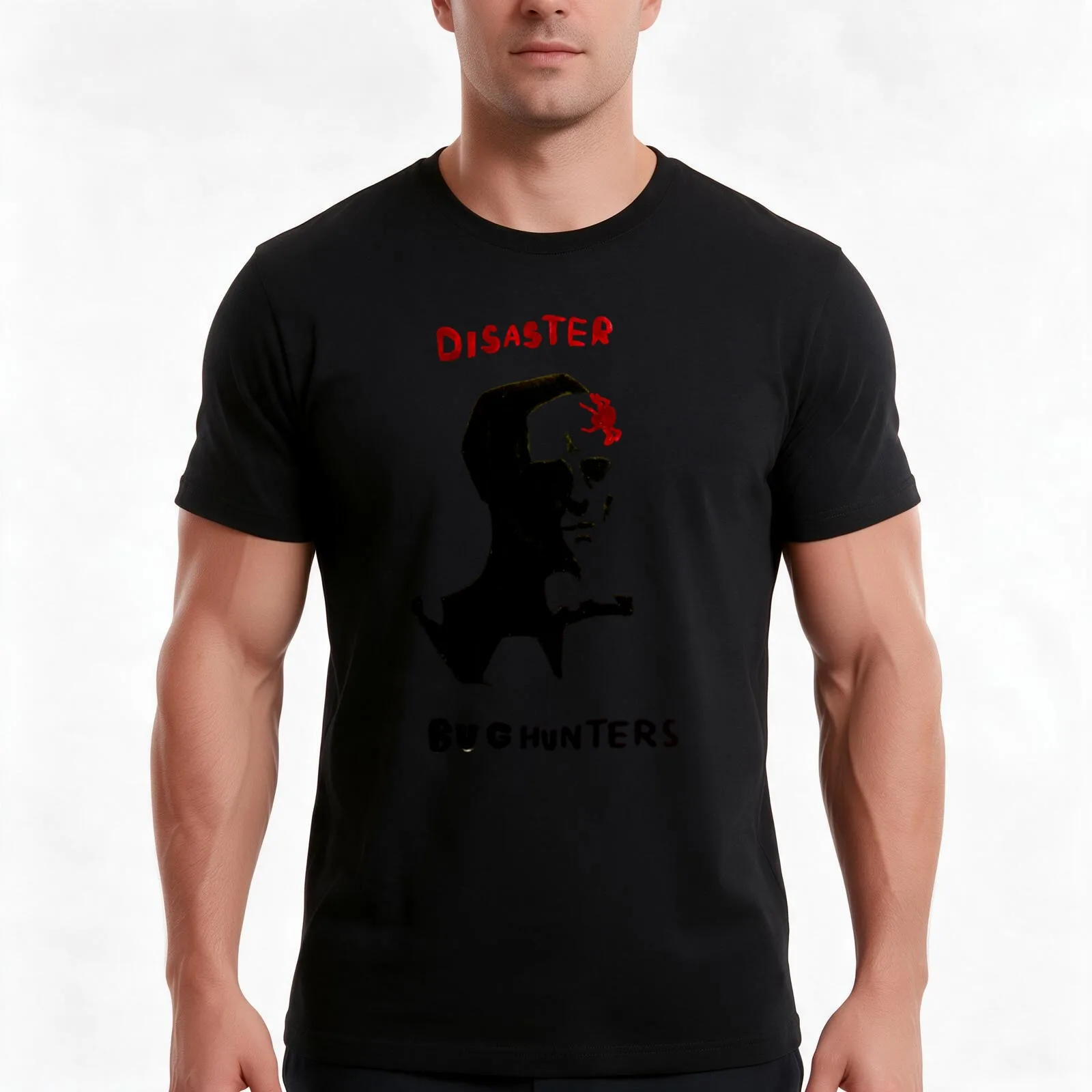 Disaster Bug Hunters of Kuwait T-Shirt Summer Casual Cotton Tee Oversized Streetwear Tops Vintage Graphic Print 100% Cotton