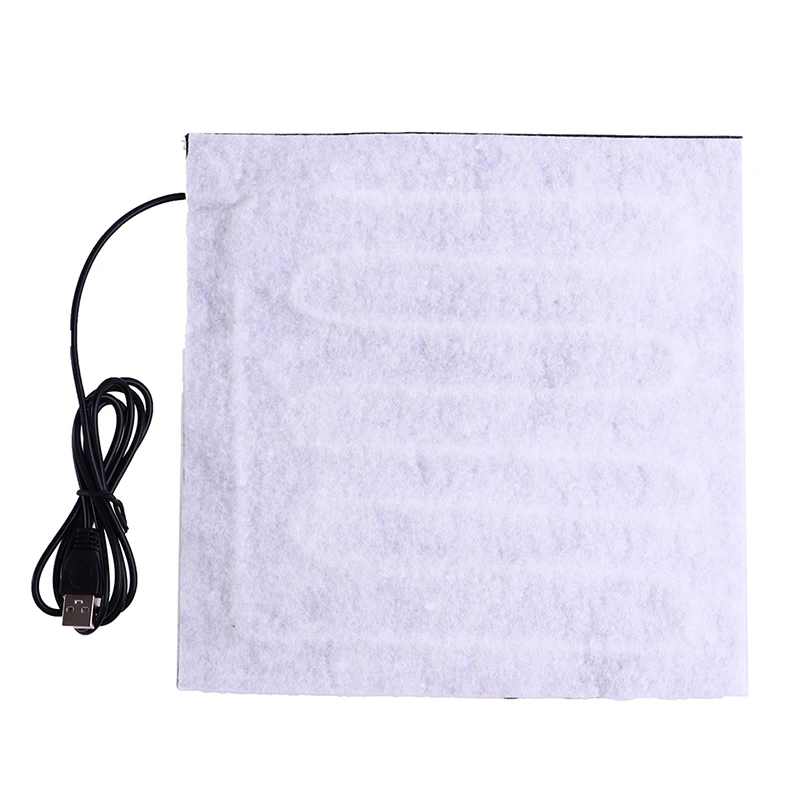 5V USB Heating Pad 22x22cm Pet Electric Heater Pad Winter Warm Carpet Carbon Fiber Heating Pad Hand Warmer Pet Heating Pad