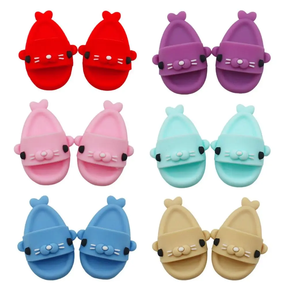 Round Toe Doll Seal Slippers Mini Slippers 1/6 BJD Doll Shoes Plastic Cartoon OB11 Seal Shoes For Ob11 1/12 Bjd Doll