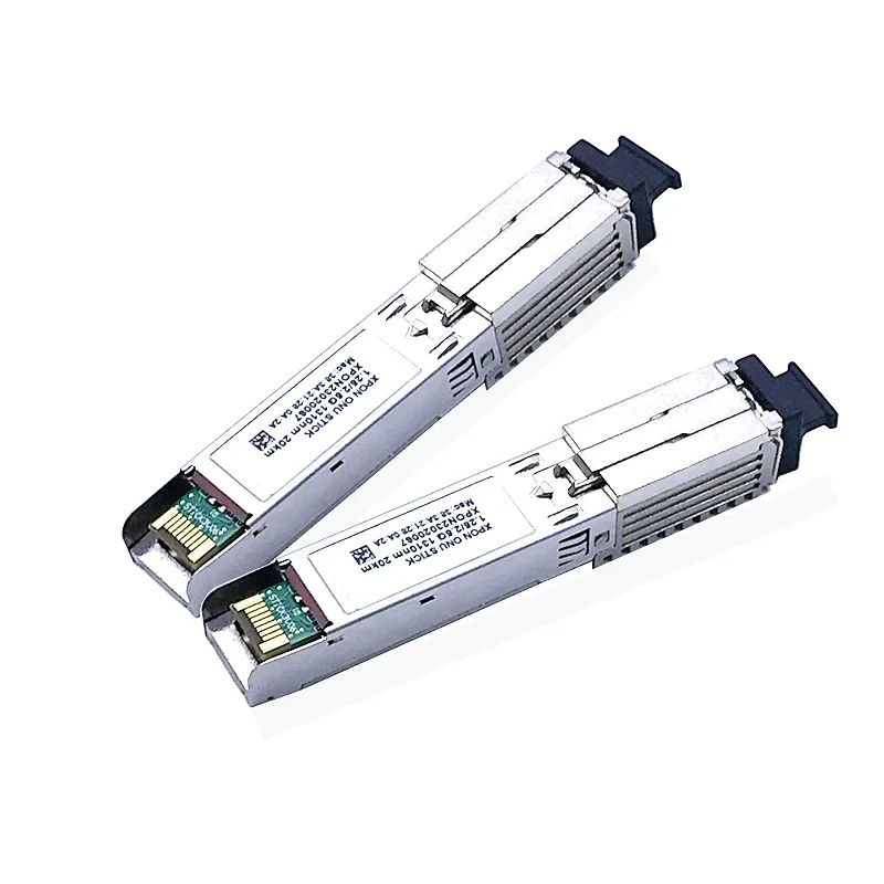 MAC SC 커넥터가 있는 GPON, 에폰, XPON SFP ONU 스틱, DDM pon 1.25G, 2.5G, 1310nm, 1490nm 모듈