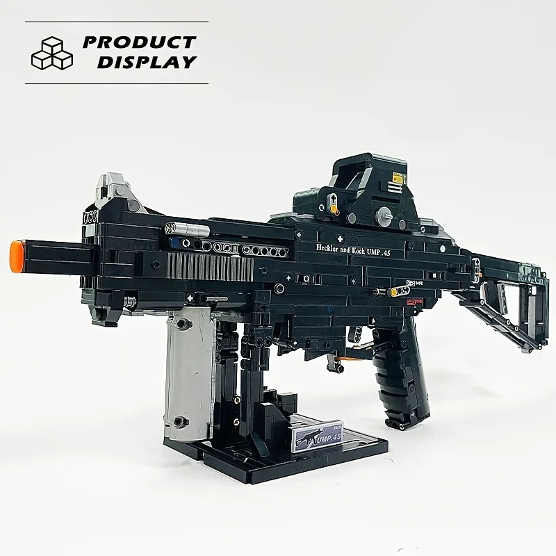 Military Desert Eagle Model Building Blocks Gun Bricks UMP45 Assembly Handgun SHOOTING Army Weapon AWM Classic Gun Toys