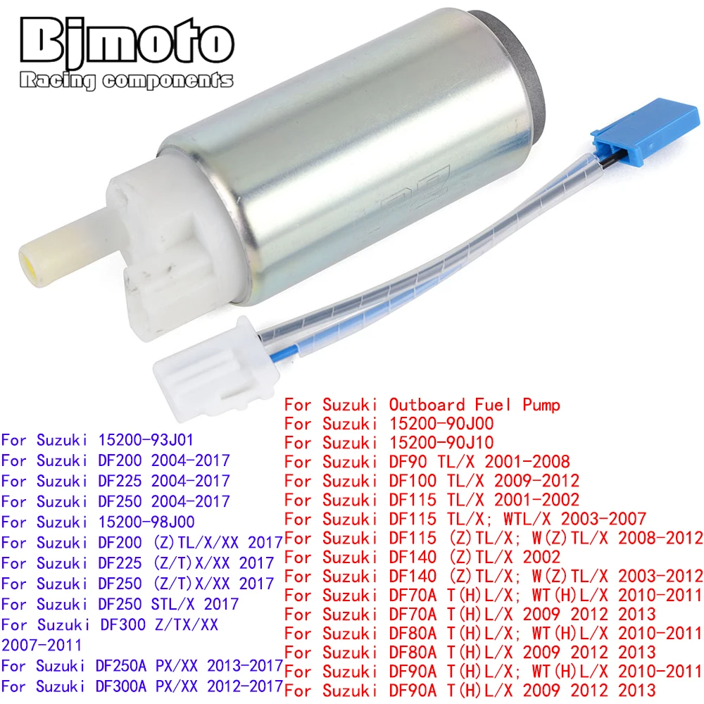 

DF 100 Fuel Pump Kits For Suzuki 15200-90J00 15200-90J10 DF90 DF100 DF115 DF140 DF70A DF80A DF90A (Z)TL/X; W(Z)TL/X 15200-93J01