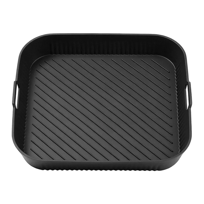 Black Black Air Fryer Silicone Baking Tray, Suitable for FW4018 Silicone Baking Tray Pad, 27cm Air Fryer Tray - Aliexpress Deal