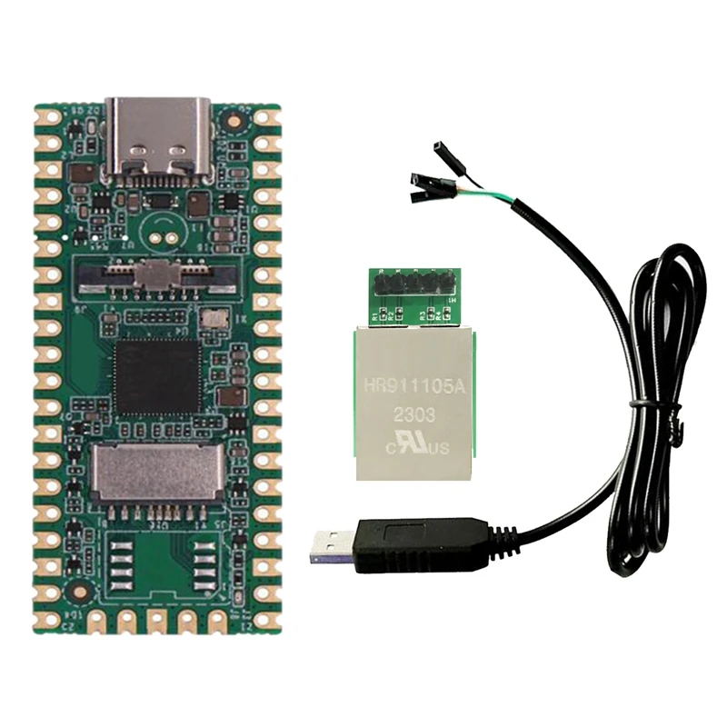 

RISC-V Milk-V Duo Development Board+RJ45 Port+STC Downloader CV1800B Support Linux For Iot Enthusiasts DIY Gamers Durable