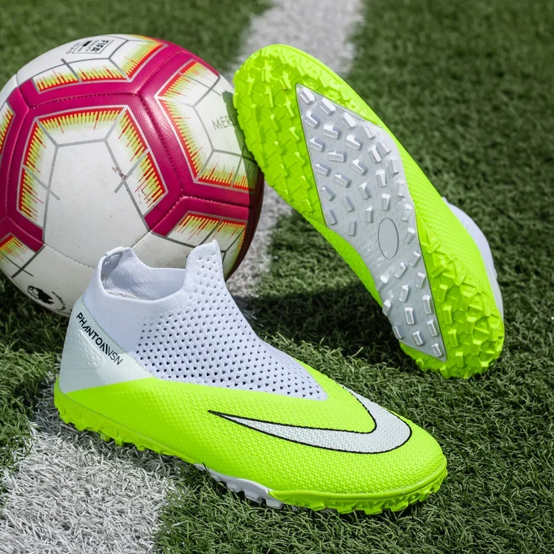 Chaussures de football respirantes pour hommes, chaussures de football légères, baskets confortables, extérieur, melon al