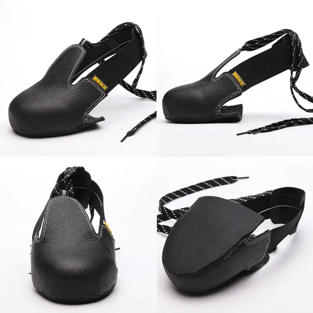 Anti-smashing Steel Toe Shoes Covers Universal Slip-resistant Safety Footwear Steel Toe Cap Black Shoe Toe Cap Outdoor