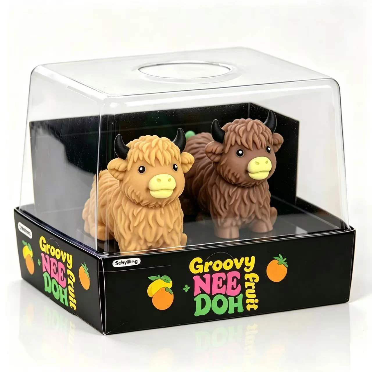 Halloween Stress Relief Scottish Highland Cow Cute and Squeeze Toy Adult Gift Slow Rebound Stress Relief adult toys ﻿
