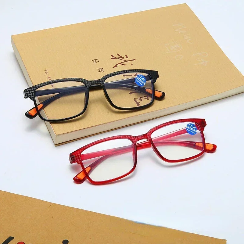 Men Reading Glasses Anti Blue Light Presbyopic Glasses Women Classic Full Frame Clear Eyeglasses Diopter +1.0 To +4.0