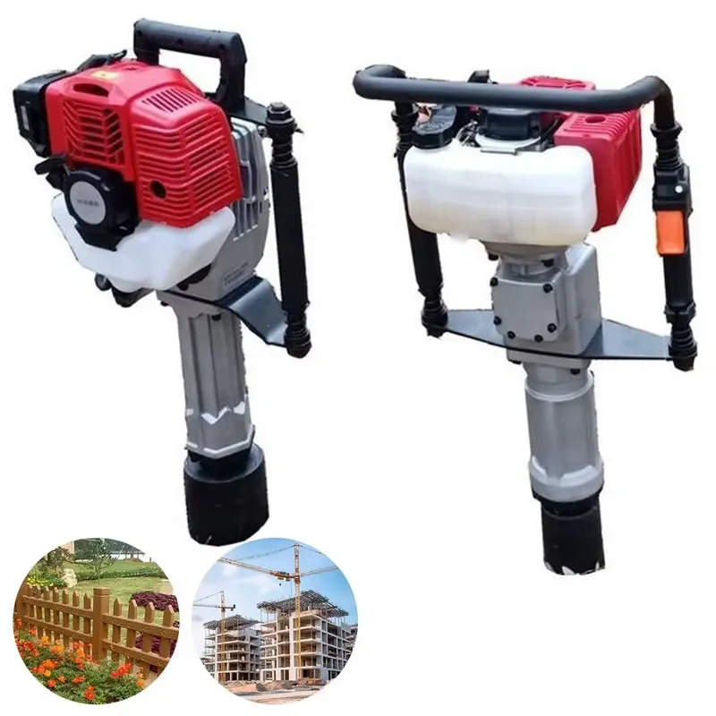 Highway Pile Driver Machine Mini Garden Tools Hole Digging Machine Small Portable Pile Driver Hand Earth Auger