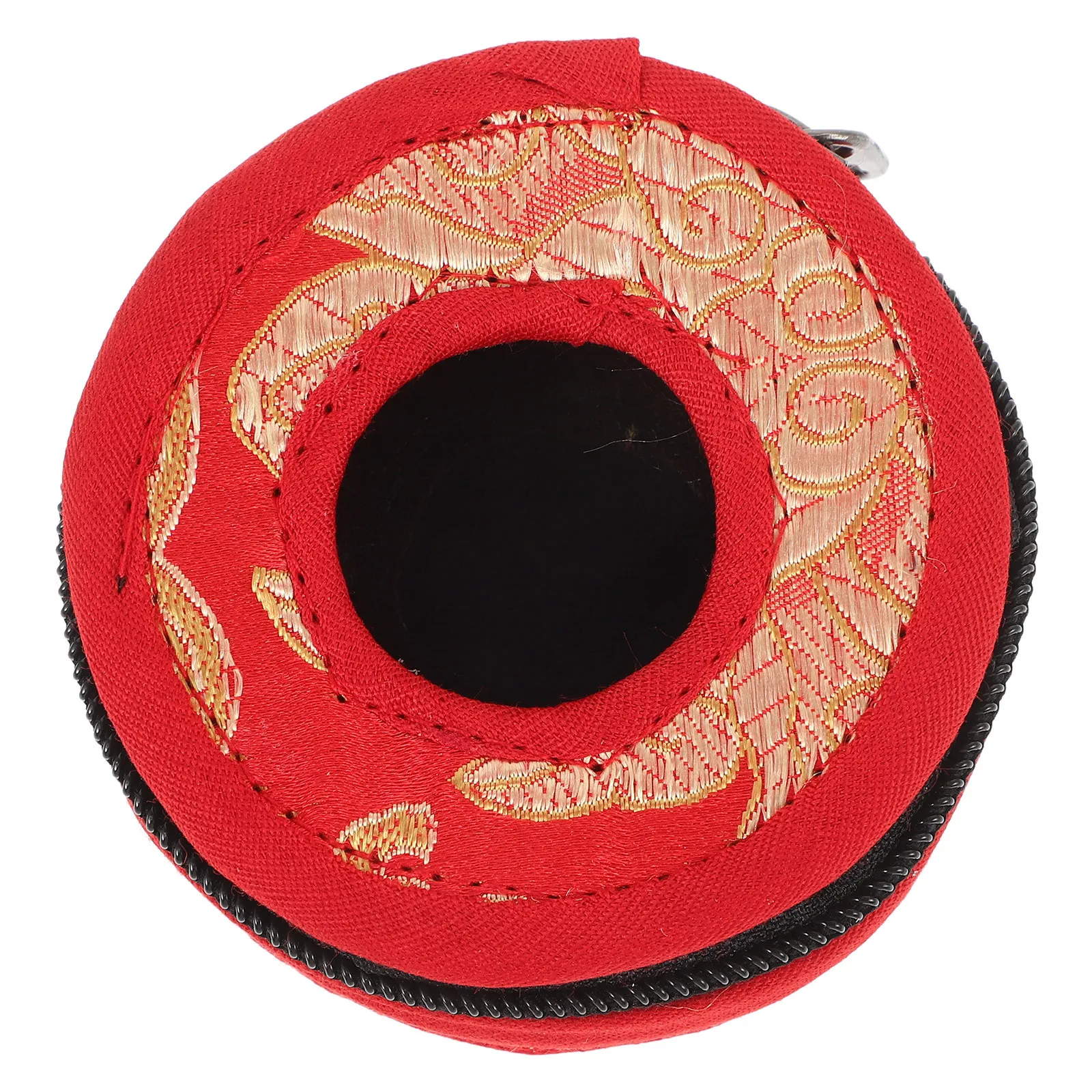 

Finger Cymbal Bag Cotton Material Zipper Closure Portable Tingsha Bell Pouch Durable Case For Finger Cymbals Holder Container