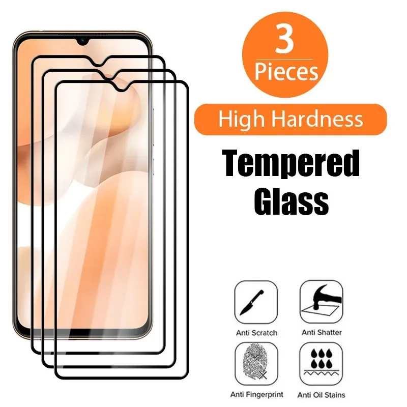 3PC Tempered Glass For Xiaomi Mi 11 9 10 Lite 11T Pro A2 A3 Screen Protector Glass For Poco X3 Pro NFC F3 F2 M5S M4 M3 X4 Pro 5G