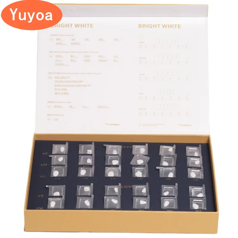 

30pcs/set Dental Composite Porcelain Veneer Upper Lower Whitening Teeth Veneers Bright White