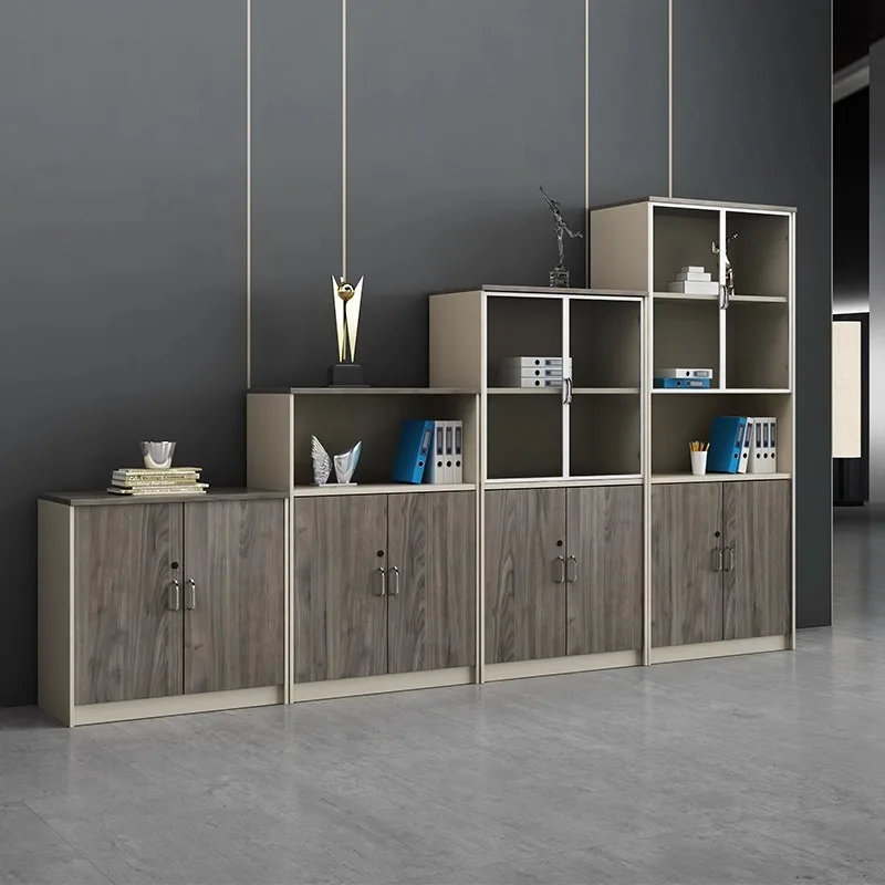 AA Wooden Office File High Low Cabinet Combination Document Storage Archive Cabinet Office Area