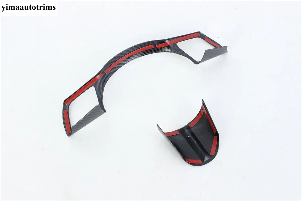 

For Hyundai Sonata 11th 2024 2025 Car Steering Wheel Frame Button Panel Decoration Cover Trim Carbon Fiber Accessories Interior