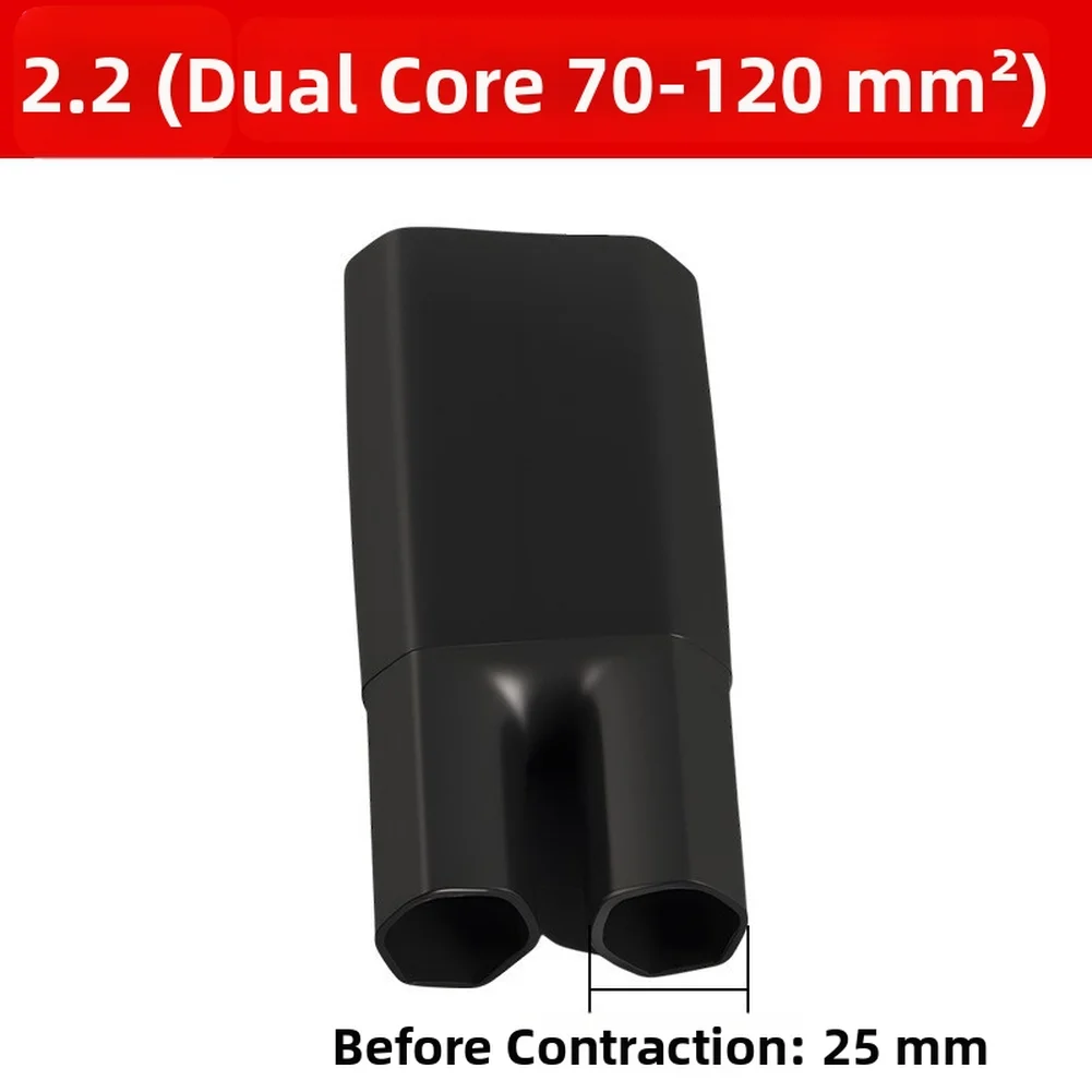 Long Lasting Waterproof Cable Cover Heat Shrink Black 1KV Heat Shrink Boot Medium Wall Thickness For Cable Joints