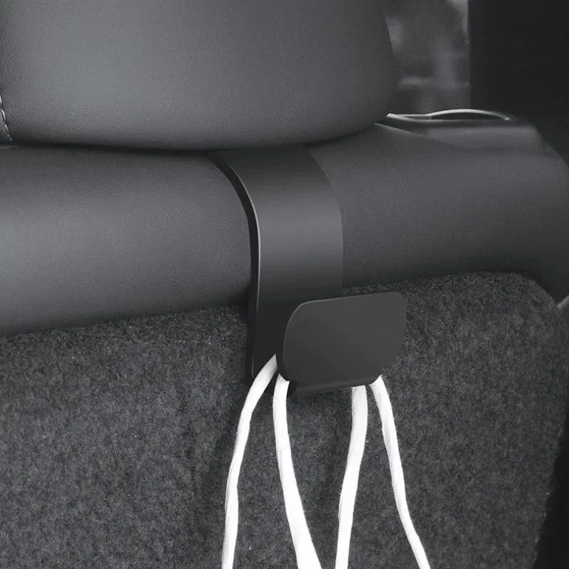 

2 шт. крючок для заднего подголовника для Tesla Model Y, органайзер, центральная консоль, подголовник, аксессуары для хранения, сумка, вешалка для багажника, зонтик