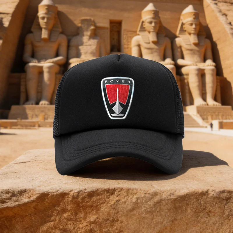 Unisex for RoveR Red and Black Shield Mesh Baseball Cap, Duckbill Cap for Running, Walking, Camping - Multiple Colors Available