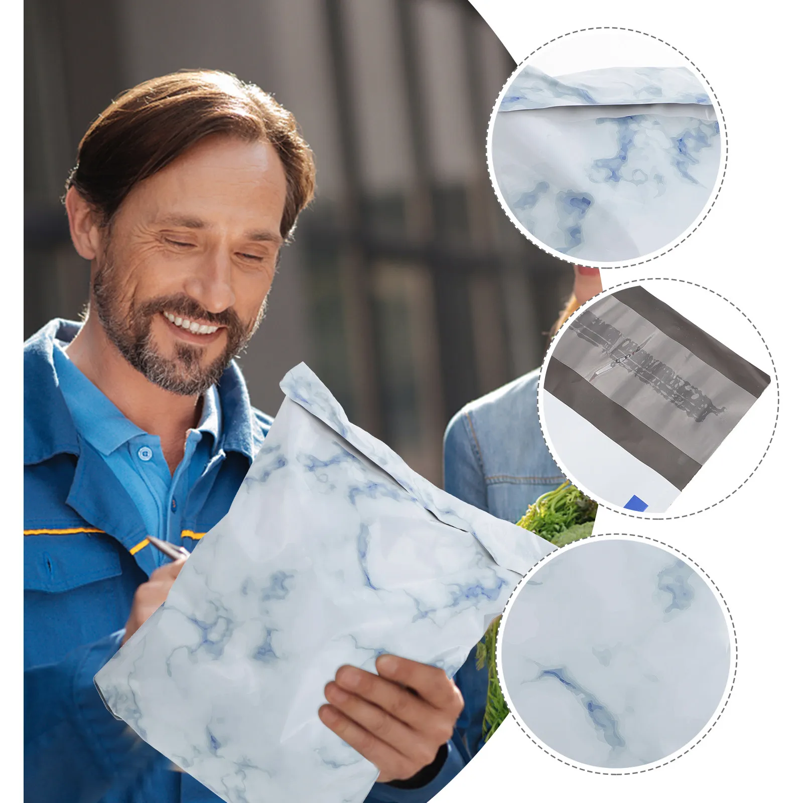 

25 шт. креативных почтовых пакетов с принтом кленового листа, водонепроницаемые, самозаклеивающиеся, для безопасной доставки посылок