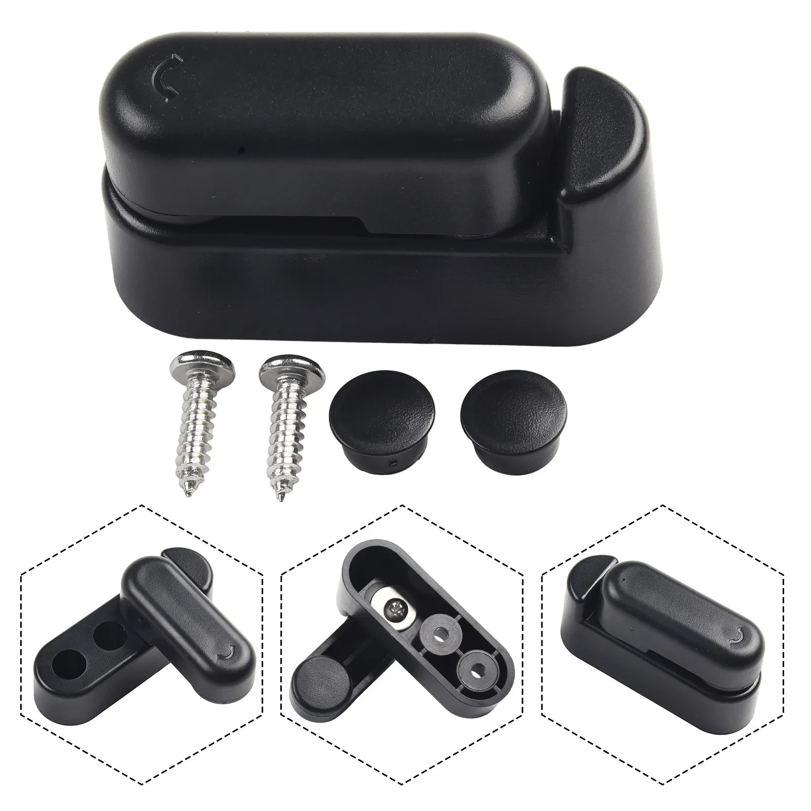 

Outdoor Rotary Lock Rotary Buckle 23*66*34mm Easy Installation Lightweight Portable Premium Table Board Buckle