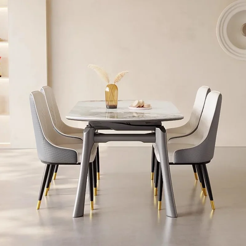 

Rectangle Luxury Dining Table Living Modern Style Nordic Minimalist Dining Table Space Savers Mesa Comedor Kitchen Furniture