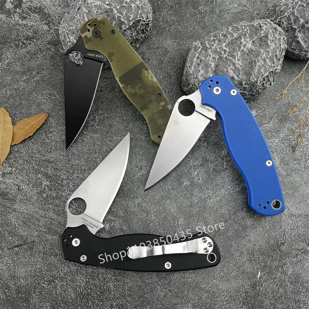 C81 Pocket Folding Pocket Knife CPM-S30V Blade G10 Handle Outdoor EDC defense Tool Hiking Hunting Survival Camping Knives