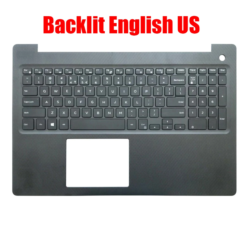 English US Laptop Palmrest For DELL For Inspiron 15 3580 3581 3582 3583 0P4MKJ P4MKJ AP2EM000200 Black Upper Case New