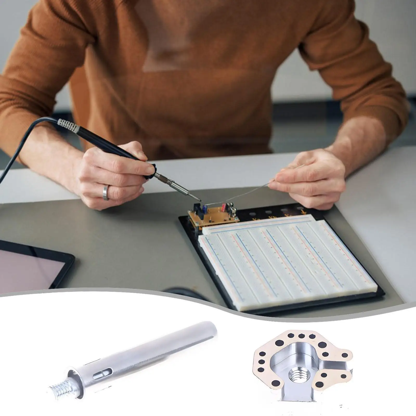 

Joystick Soldering Iron Tip Replacement Tip Equipment Easy to Install Spare 936 Heating Rod for Controller Living Room