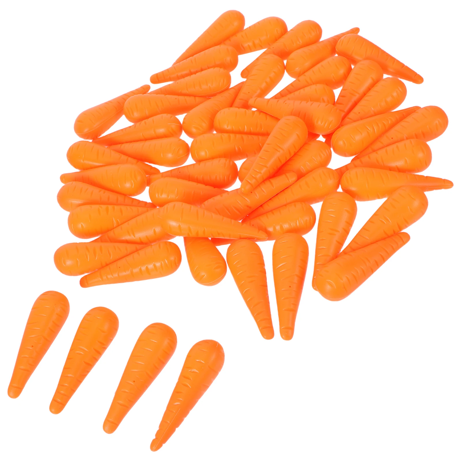 

50Pcs Snowman Nose Decor Realistic Carrot Texture Plastic Replacement Nose for Christmas Winter Outdoor Festive Decoration