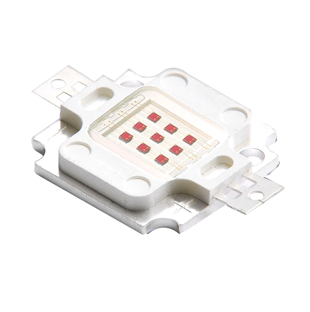 

10 шт. 10 Вт КРАСНЫЙ светодиодный чип EPILEDS с интегрированным высокомощным светодиодом, 620-625 нм, 900 мА, 6.0-7.0 В, 300-400 лм, 32*32mil