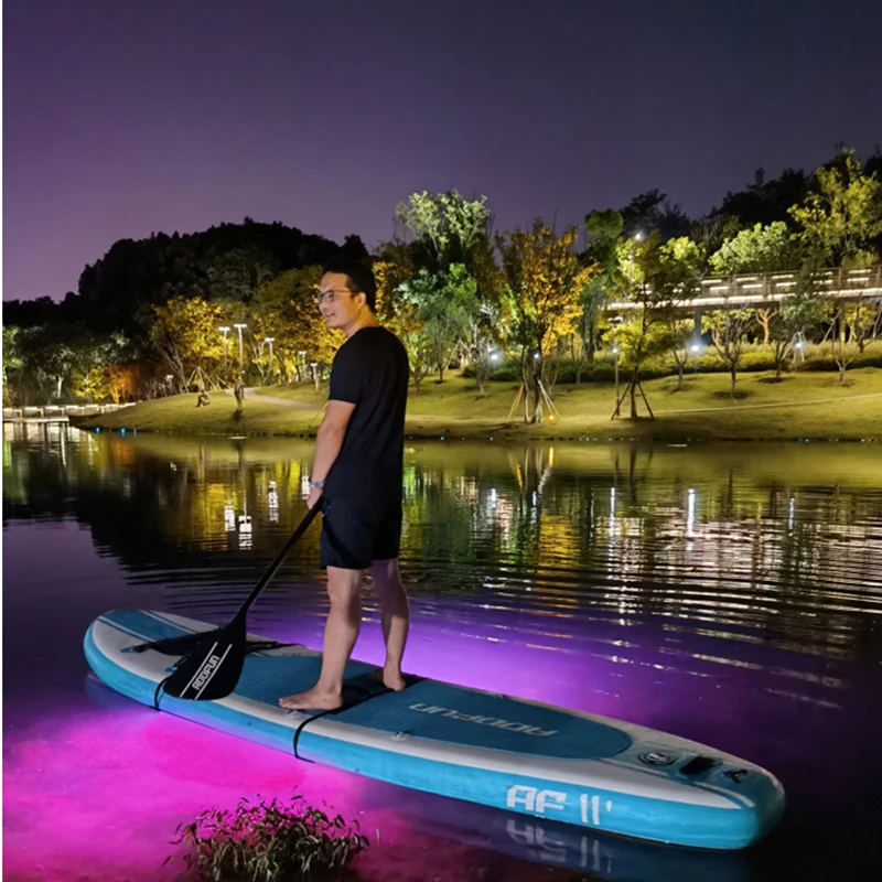 Cool Stand Up Paddle Board Lights Waterproof Colorful Led Light for Surfboard Aluminum Durable Paddle Board Accessories