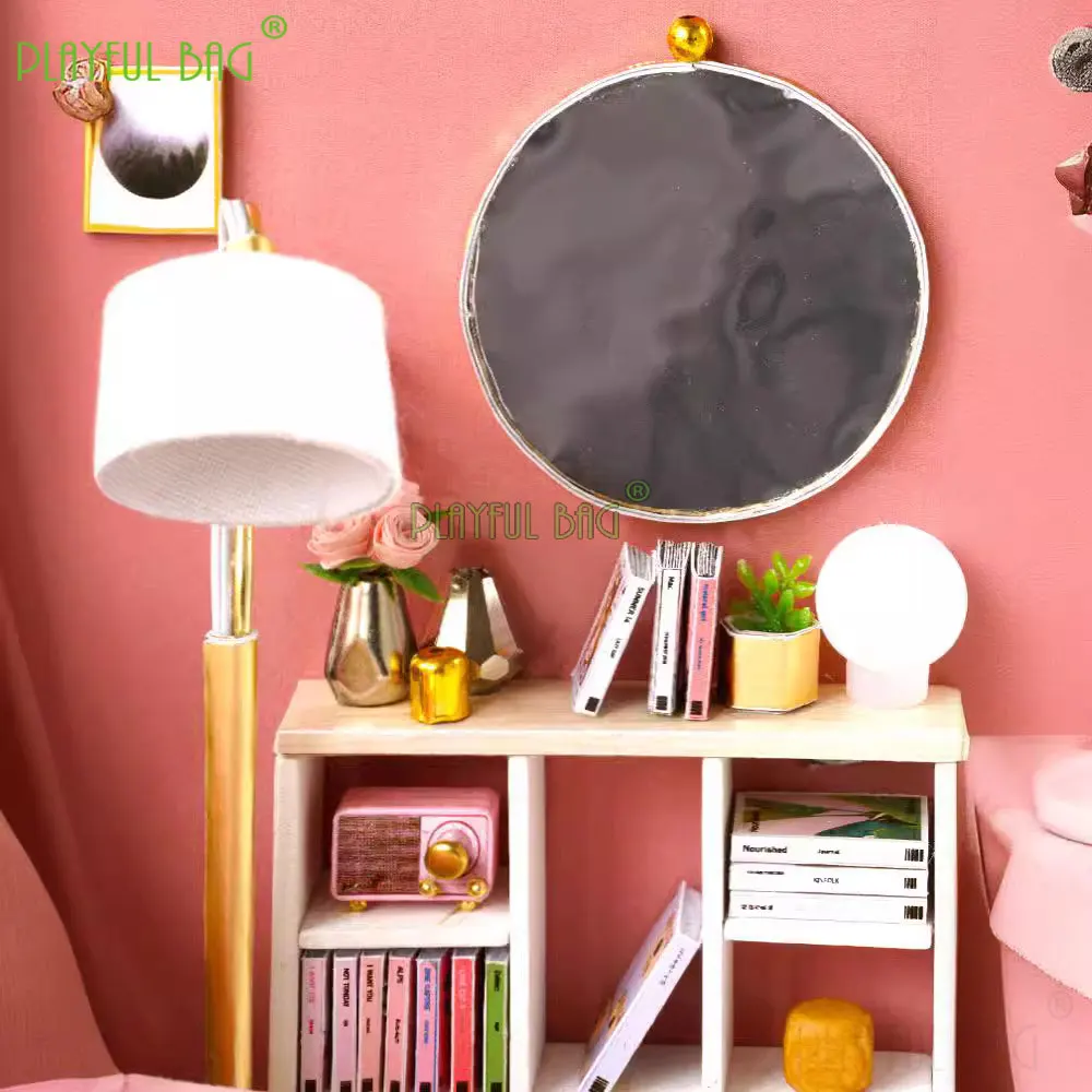 "وقت سعيد" لتقوم بها بنفسك مجموعة بيت الدمى الإبداعية فيلا العمارة نموذج مشروع بناء مصغر للاسترخاء وديكور المنزل UG398 #6