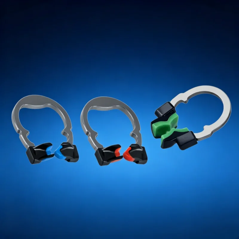 

Precision Dental Sectional Matrix Set: Nickel Titanium Clamping Ring and Ergonomic Contoured Wedges