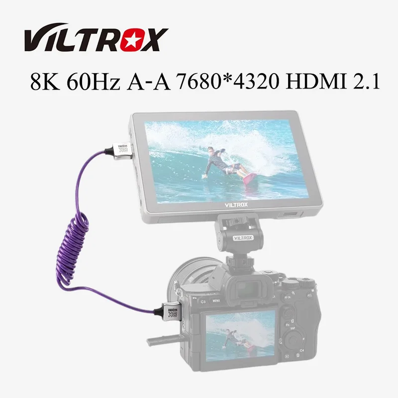 Viltrox 8K HDMI 2.1 High Definition Connection Cable Standard HDMI to Standard HDMI A to A