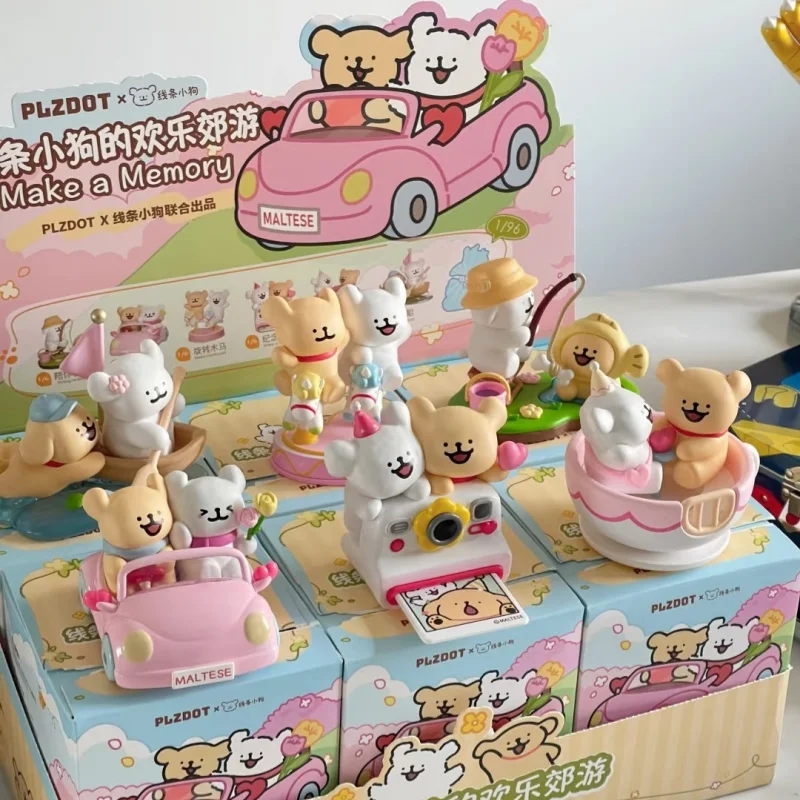 

Подлинная линия Plzdoot, собака, счастливая прогулка, слепая коробка третьего поколения, загадочная слепая коробка, украшение для рабочего стола, модные периферийные подарки