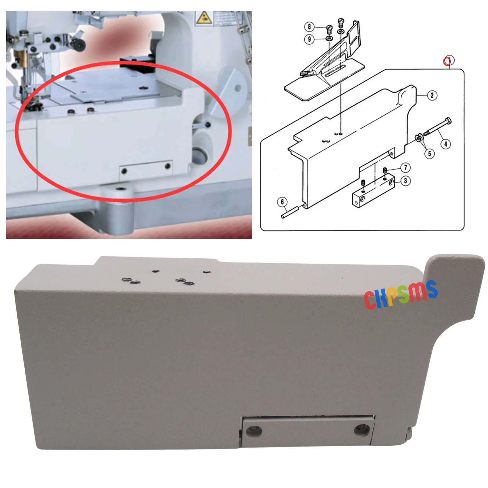 1PCS #250032-SD Face plate / Cover FOR Pegasus W500 W500P Series WT562 Coverstitch Machines