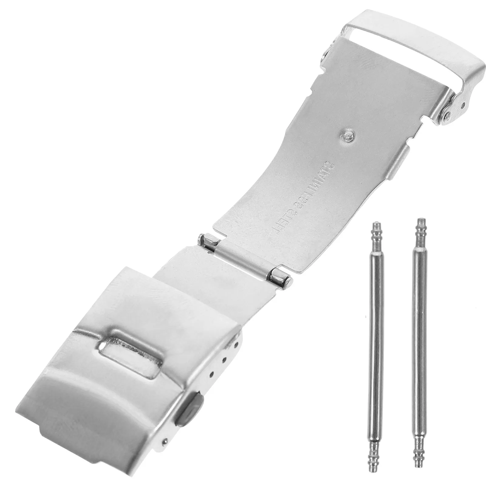 1Set Double Press Metal Watch Clasp Stainless Steel Buckle Band Replace Repair Tool for Watch Metal Watchband Clasps