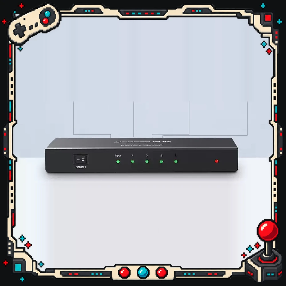 UGREEN 40202 HDMI Splitter 1 Input 4 Outputs 4K 30Hz 3D 30m Transmission Metal Housing with 5V Power Adapter