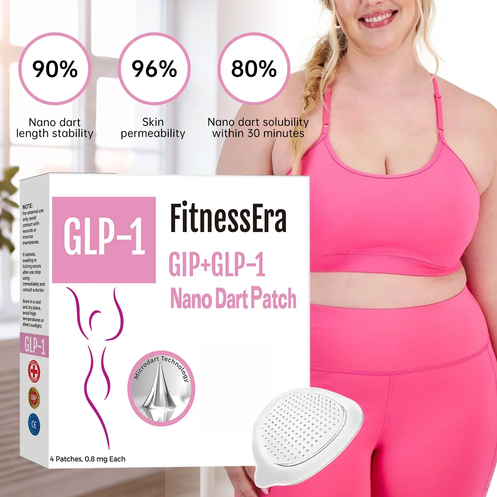 GLP-1 Nano Patch cerotto per la cura del corpo cura delicata dei contorni della pelle del corpo, cerotto per la cura quotidiana 2025