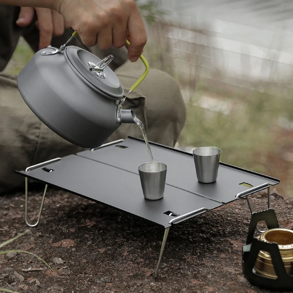 

Portable Aluminum Camping Table Detachable Small Tea Lightweight Strong Small Folding Table Outdoor Garden Furniture
