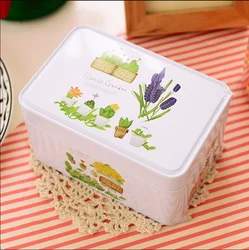 Exquisite Frosted Gift Box Cans Christmas Candy Storage Tank Sundries Save Handmade Soap Tin Box