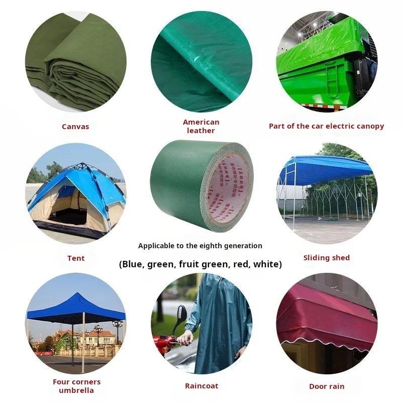 Cubierta impermeable para dosel y camión: cinta de reparación fuerte especializada resistente para lona, tela recubierta de PVC