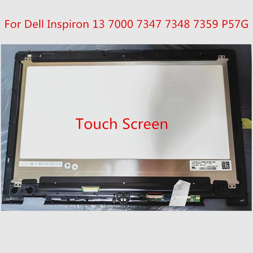 

13.3'' For Dell Inspiron 13 7000 Series 7347 7348 7359 7352 7353 P57G P57G001 LCD Screen Touch Digitizer Assembly With Frame FHD