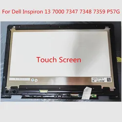 13.3'' For Dell Inspiron 13 7347 7348 7359 7352 7353 P57G P57G001 LCD Screen Touch Digitizer Assembly With Frame FHD