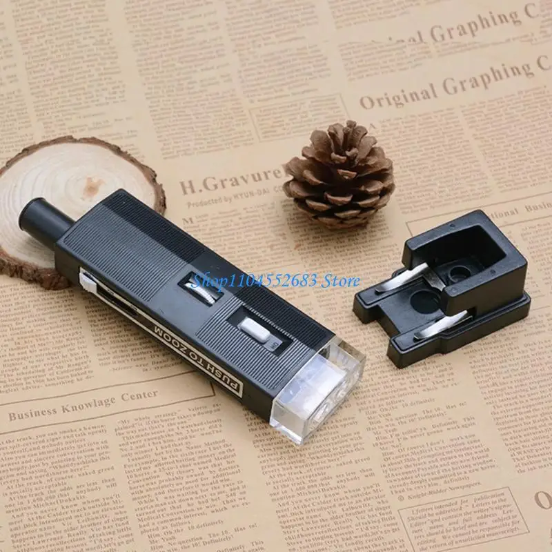 

Y6GD 60x-100x Zoom Microscope Pocket Glass for Jade Biological