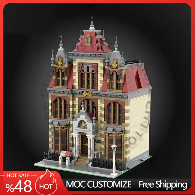

4201 PCS Construction Historic Manor Modular MOC Customize Modular Building Block Educational Model Brick DIY Festival Toy Gift